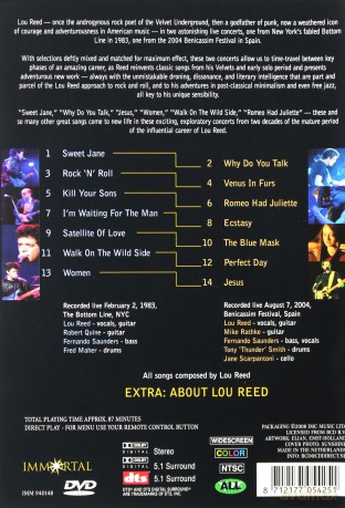Lou Reed: Through The Years [DVD]