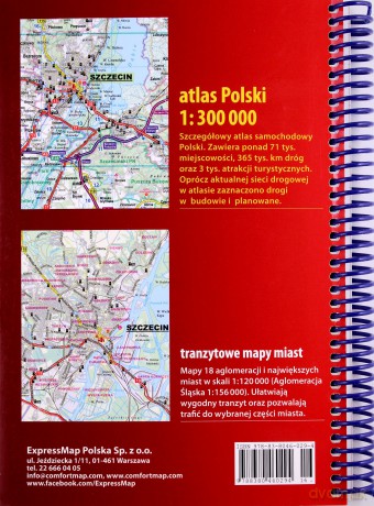 Polska Atlas samochodowy 1:300 000 2016/2017 [KSIĄŻKA]