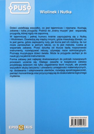 PUS Wiolinek i Nutka 1 W krainie muzyki [KSIĄŻKA]