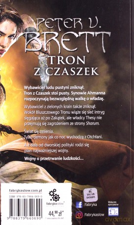 Tron z czaszek. Księga 2 - Peter V. Brett [KSIĄŻKA]