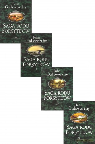 Saga Rodu Forsyte'ów. Tom 1-4 (Pocket) - John Galsworthy [4xKSIĄŻKA]