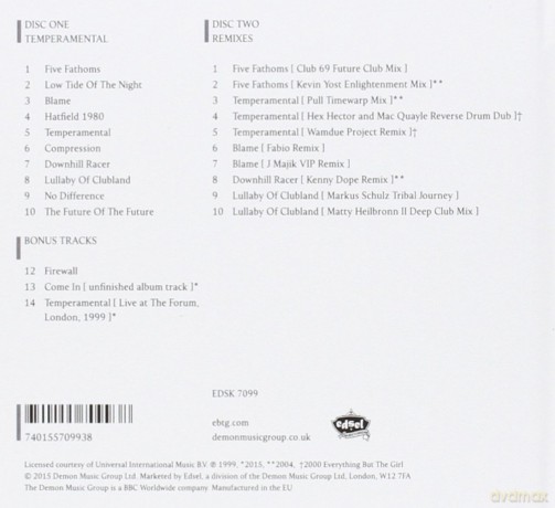 Everything But The Girl: Temperamental [2CD]