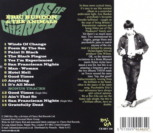 Eric Burdon & The Animals: Winds Of Change [CD]