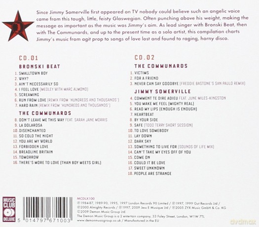 Jimmy Somerville: For A Friend: The Best Of Bronski Beat, The Communards & Jimmy Somerville [2CD]