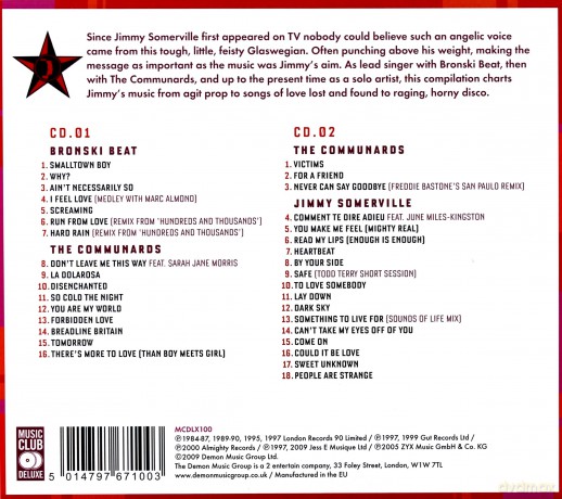 Jimmy Somerville: For A Friend: The Best Of Bronski Beat, The Communards & Jimmy Somerville [2CD]