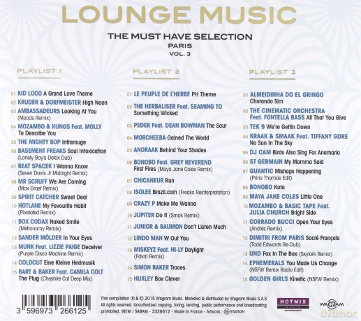 Lounge Music The Must Have Selection Paris vol. 3 [3CD]