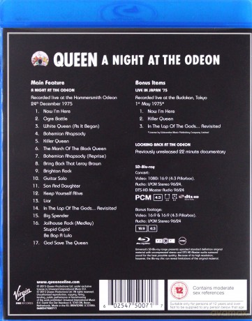Queen: A Night At The Odeon [Blu-Ray]