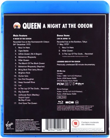 Queen: A Night At The Odeon [Blu-Ray]