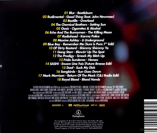 KILL Your Friends soundtrack [CD]