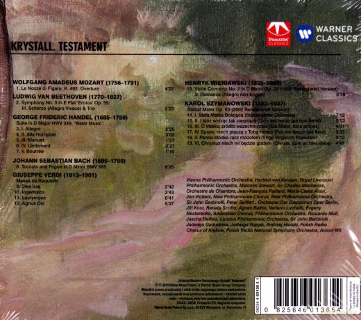 Kolekcja Muzeum Narodowego - Bronisław Krystall. Testament [CD]