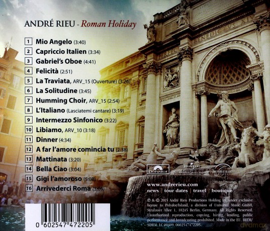 Andre Rieu: Roman Holiday [CD]