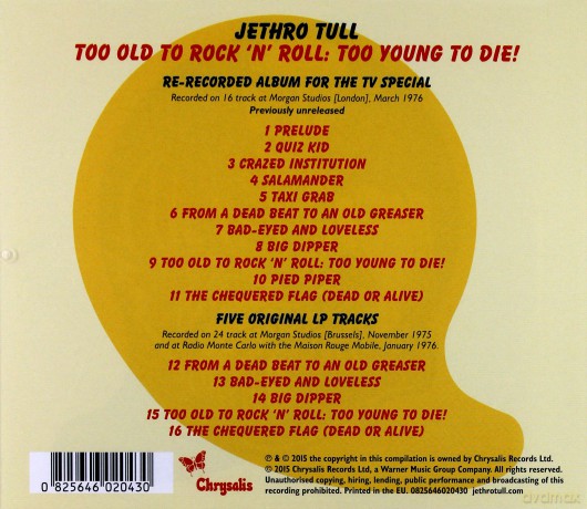 Jethro Tull: Too Old To Rock'n'roll [CD]