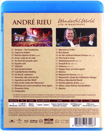 Andre Rieu: Wonderful World [Blu-Ray]