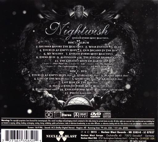 Nightwish: Endless Forms Most Beautiful Tour Edition (digipack) [DVD]+[CD]