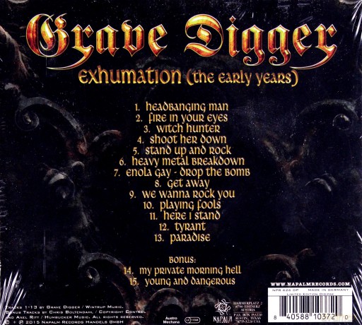 Grave Digger: Exhumation (Limited Edition) (digipack) [CD]