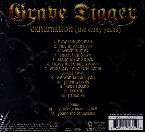 Grave Digger: Exhumation (Limited Edition) (digipack) [CD]