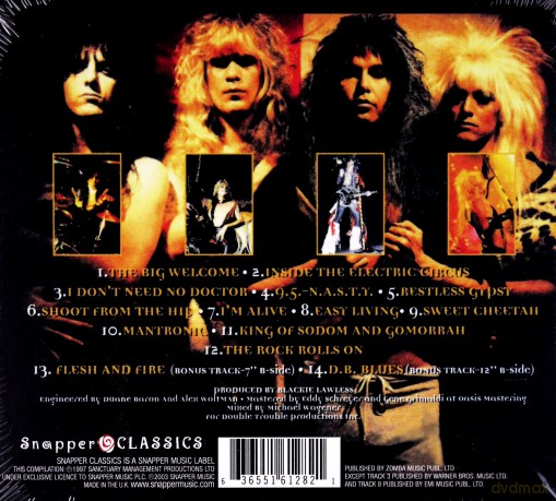 W.A.S.P.: Inside The Electric Circus (digipack) [CD]