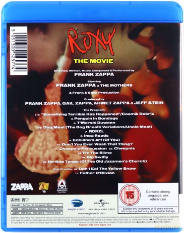 Frank Zappa: Roxy The Movie [Blu-Ray]