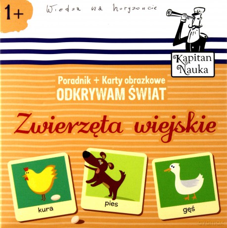 Odkrywam świat Zwierzęta wiejskie Książka + Karty obrazkowe [KSIĄŻKA]