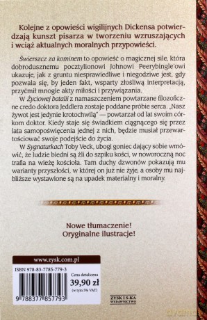 Opowieści wigilijne 2. Świerszcz za kominem - Charles Dickens (twarda) [KSIĄŻKA]