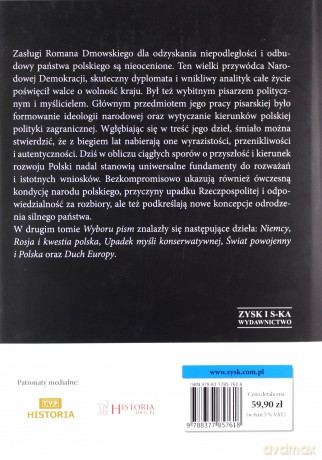 Roman Dmowski Wybór pism (Tom 2) - Roman Dmowski (twarda) [KSIĄŻKA]