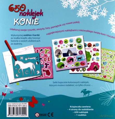 650 naklejek konie [KSIĄŻKA]