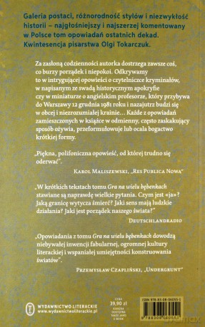 Gra na wielu bębenkach - Olga Tokarczuk [KSIĄŻKA]