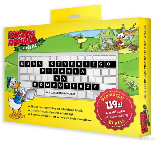 Kaczor Donald reporter. Kurs bezwzrokowego pisania na komputerze [GRA PC]