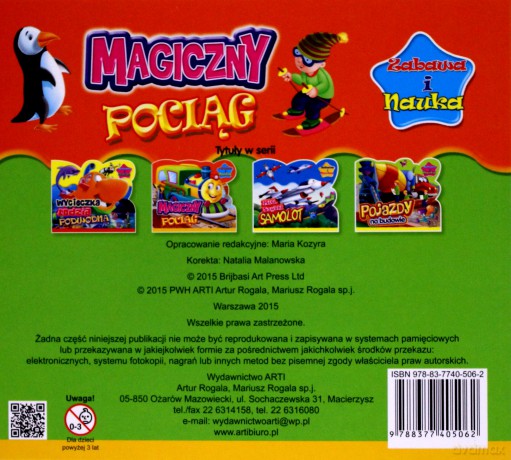 Magiczny pociąg. Zabawa i nauka (twarda) [KSIĄŻKA]