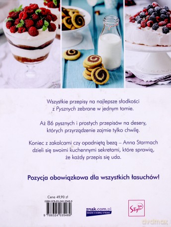 Pyszne na słodko - Anna Starmach (twarda) [KSIĄŻKA]