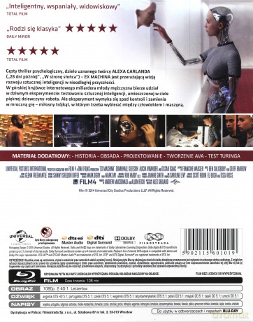 Ex Machina (steelbook) [Blu-Ray]