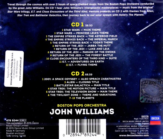 John Williams: John Williams Conducts Star Wars (Gwiezdne Wojny) [2CD]