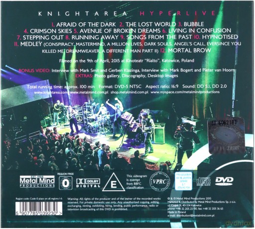 Knight Area: Hyperlive [DVD]+[CD]