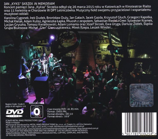 Jan Kyks Skrzek: In Memoriam [2CD]+[DVD]