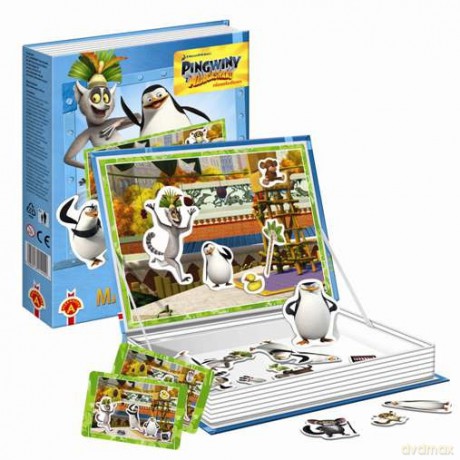ALEXANDER Puzzle magnetyczne Pingwiny z Madagaskaru [PUZZLE]