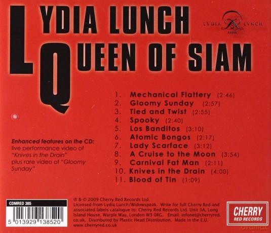 Lydia Lunch: Queen Of Siam [CD]