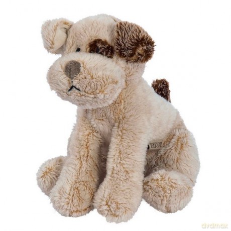 BEPPE Piesek z brązowym uszkiem 18 cm