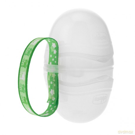 CHICCO Podwójne etui do smoczka, lumi