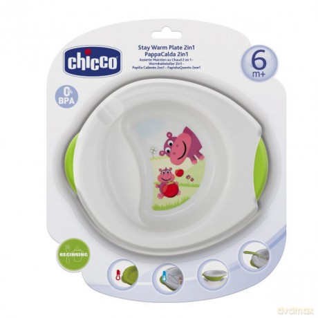 CHICCO Talerz podgrzewany 2 w 1