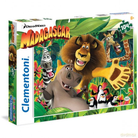 CLEMENTONI 104 el. Madagaskar [PUZZLE]