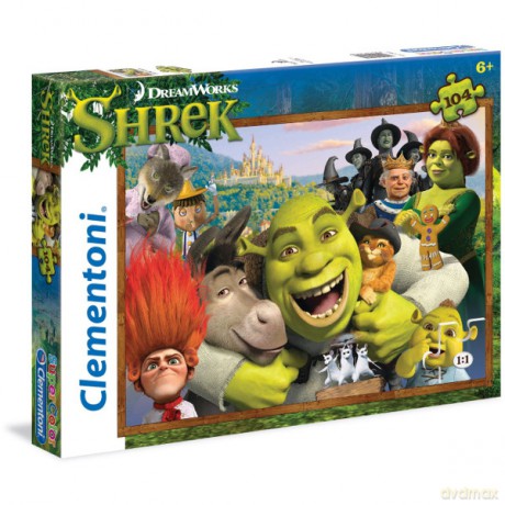 CLEMENTONI 104 el. Shrek [PUZZLE]