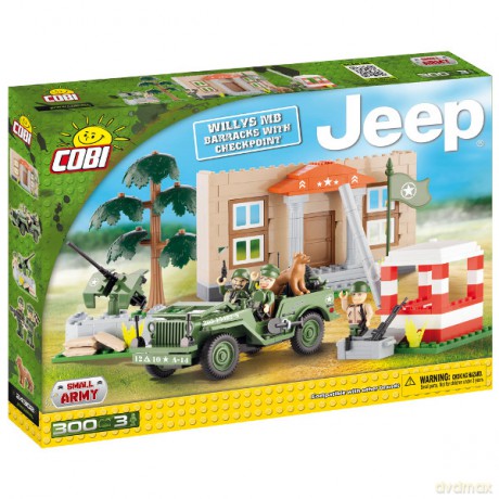 COBI Jeep Willys MB w koszarach [KLOCKI]