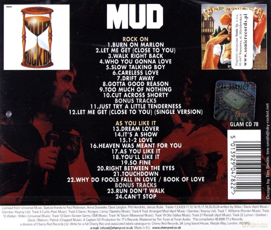 Mud: Rock On / As You Like It [CD]