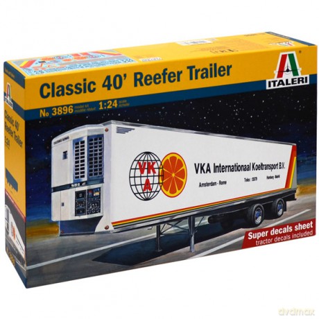 ITALERI Reefer trailer 40ft (clasic) MODELARSTWO