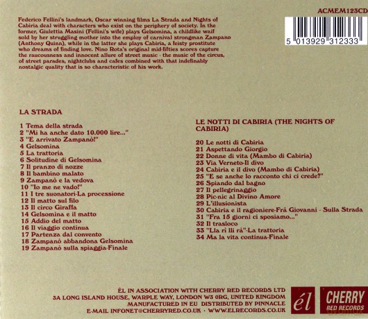 Nino Rota: La Strada+Nights Of Cabiria [CD]
