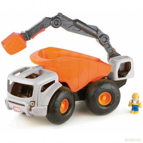 LITTLE TIKES Duża Koparka z Ładowarką