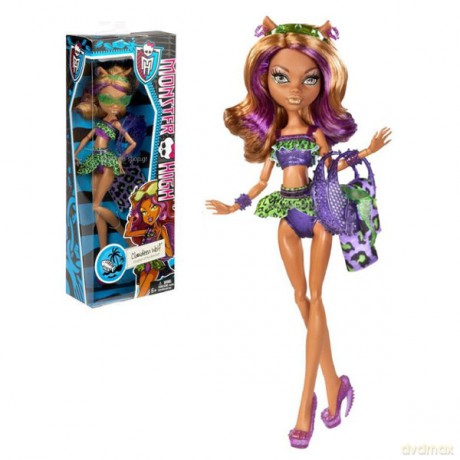MONSTER HIGH Upiory na basenie Clawdeen [FIGURKA]