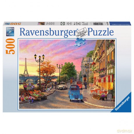RAVENSBURGER 500 el. Paryż wieczorową porą [PUZZLE]