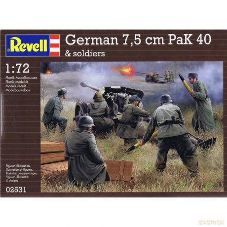 REVELL German pak 40 with soldiers