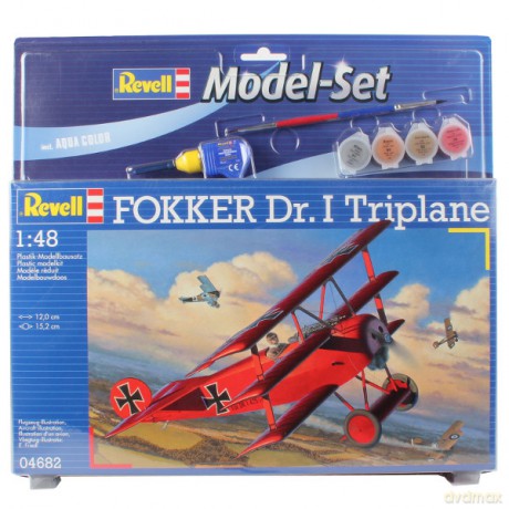 REVELL Model Set Fokker Dr. 1 Triplan MODELARSTWO